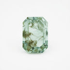 Moss Agate 1PC Large 10x14 MM Emerald Faceted Green Superior Semi Precious Gems