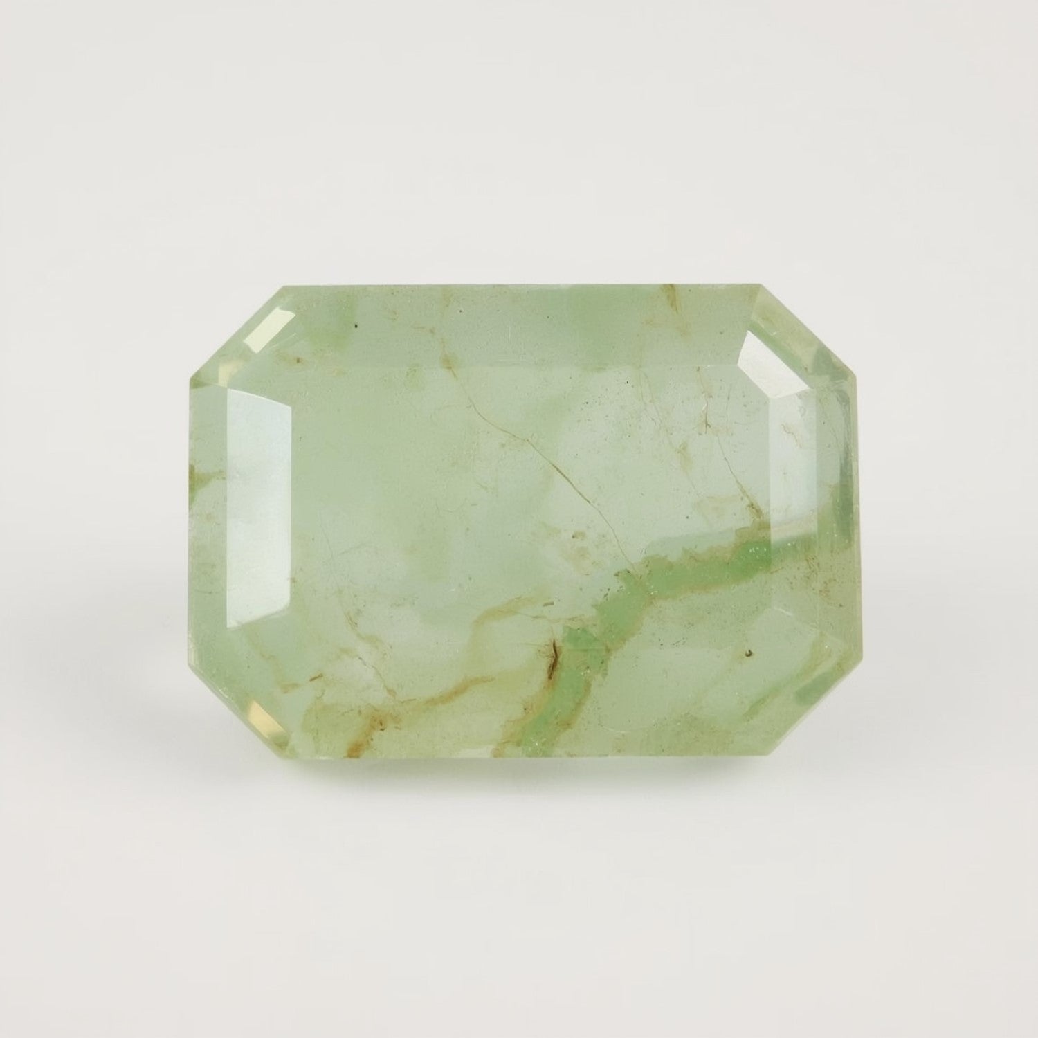 Moss Agate 1PC Chunky 13x18 MM Emerald Faceted Green Fiery Semi Precious Loose Gemstone Главное изображение товара