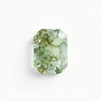 Moss Agate 1PC Chunky 13x18 MM Emerald Faceted Green Fiery Semi Precious Loose Gemstone