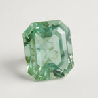 Moss Agate 1PC Chunky 15x20 MM Emerald Faceted Green Brilliant Semi Precious Loose Gemstones