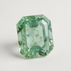 Moss Agate 1PC Chunky 15x20 MM Emerald Faceted Green Brilliant Semi Precious Loose Gemstones