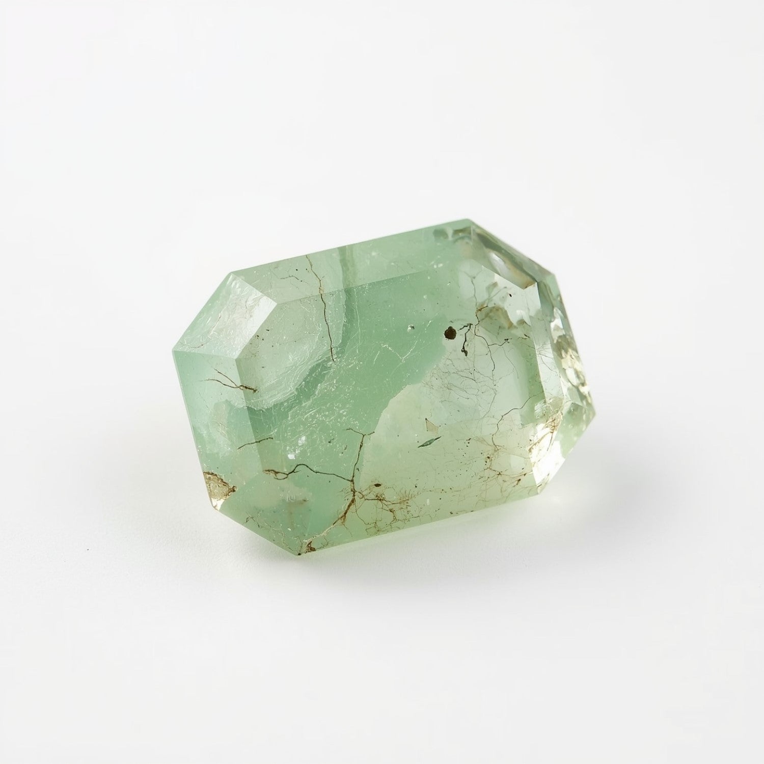 モスアゲート 1個 小粒 6x8 MM エメラルド ファセットグリーン 素晴らしい半貴石 サブ画像