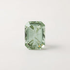 Moss Agate 1PC Small 6x9 MM Emerald Faceted Green Luster Semi Precious Loose Gems