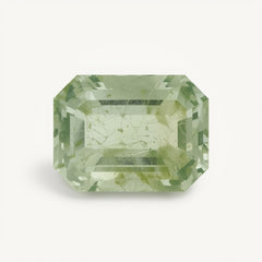 Moosachat, 1 Stück, mittelgroß, 7 x 10 mm, Smaragd, facettiert, grüner Glanz, Halbedelsteine, lose Edelsteine