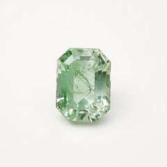 Moss Agate 1PC Small 7x9 MM Emerald Faceted Green Lustrous Semi Precious Loose Gemstone