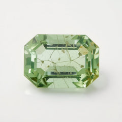 Moss Agate 1PC Small 7x9 MM Emerald Faceted Green Lustrous Semi Precious Loose Gemstone