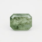 Moss Agate 1PC Medium 8x10 MM Emerald Faceted Green Fine Semi Precious Gems