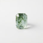 Moss Agate 1PC Large 9x11 MM Emerald Faceted Green High-Quality Semi Precious Loose Gems