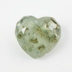 Moss Agate 1PC Large 12x12 MM Heart Faceted Green High-Quality Semi Precious Loose Gemstones