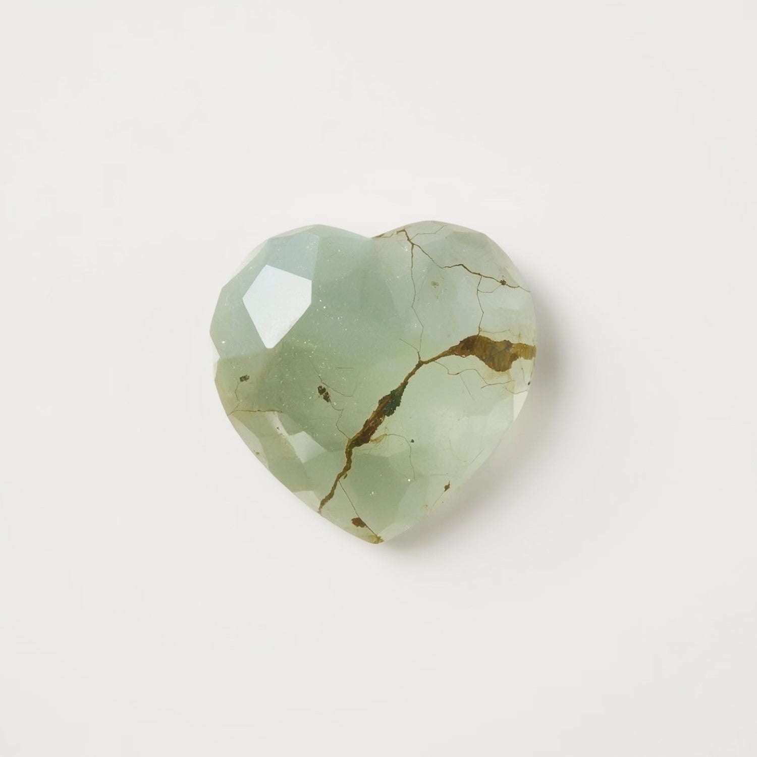 Moss Agate 1PC Small 8x8 MM Heart Faceted Green Luster Semi Precious Loose Gemstones Imagen secundaria del producto