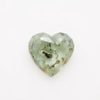 Moss Agate 1PC Medium 9x9 MM Heart Faceted Green Lustrous Semi Precious Gems