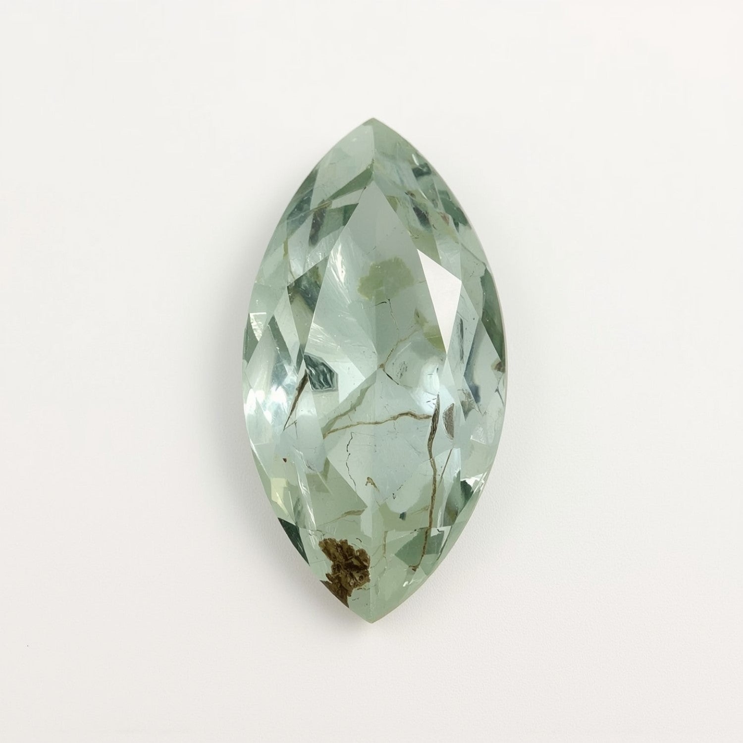 Moss Agate 1PC Tiny 4x8 MM Marquise Faceted Green Fine Semi Precious Gems