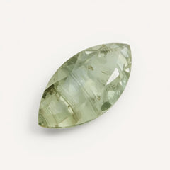 Moss Agate 1PC Small 5x10 MM Marquise Faceted Green High-Quality Semi Precious Loose Gems