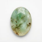 Moss Agate 1PC Chunky 15x20 MM Oval Faceted Green High-Quality Semi Precious Loose Gemstones