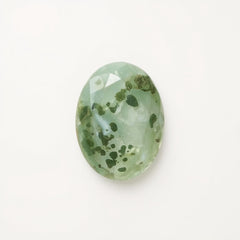 Moss Agate 1PC Tiny 3x5 MM Oval Faceted Green High-Quality Semi Precious Loose Gems
