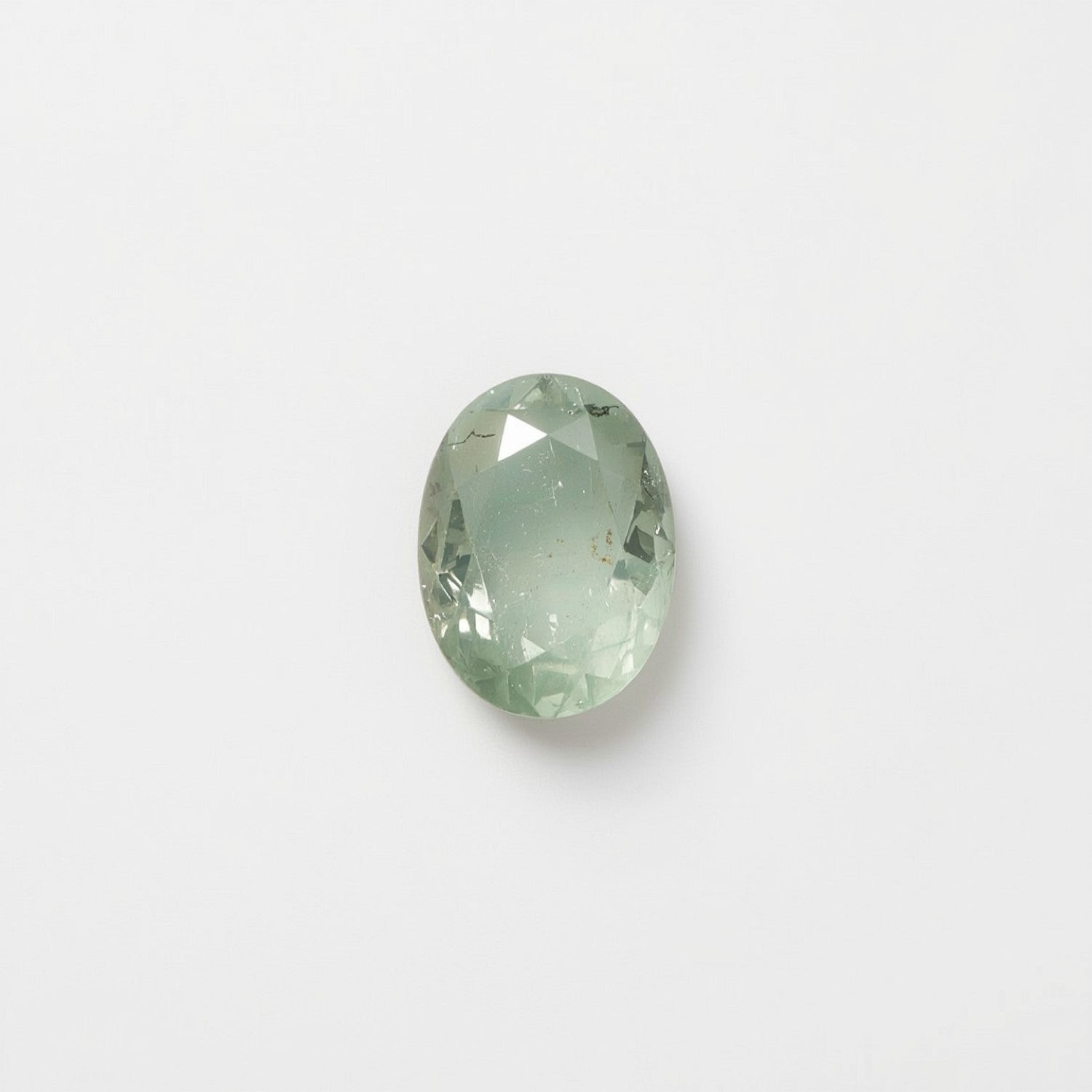 Moss Agate 1PC Tiny 4x6 MM Oval Faceted Green Natural Semi Precious Loose Gemstone Главное изображение товара