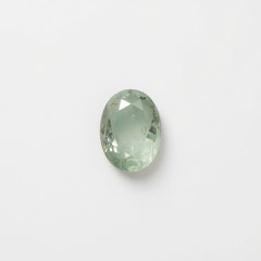 Moss Agate 1PC Tiny 4x6 MM Oval Faceted Green Natural Semi Precious Loose Gemstone