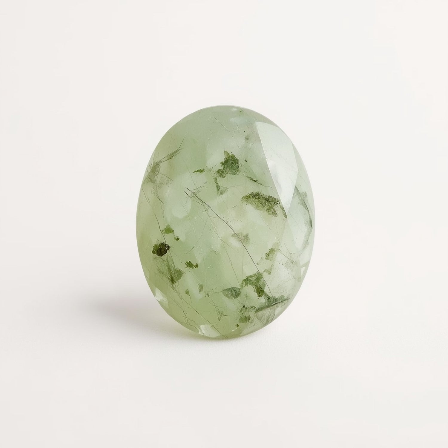 Moss Agate 1PC Medium 7x10 MM Oval Faceted Green Brilliant Semi Precious Loose Gemstones