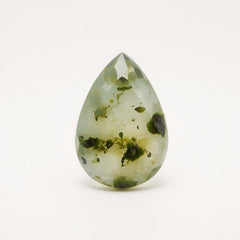 Moss Agate 1PC Chunky 12x16 MM Pear Faceted Green Polished Semi Precious Loose Gemstones