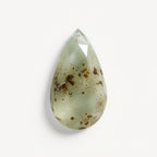 Moss Agate 1PC Chunky 13x18 MM Pear Faceted Green Splendid Semi Precious Gems