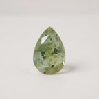 Moss Agate 1PC Tiny 3x5 MM Pear Faceted Green Luster Semi Precious Loose Gemstones