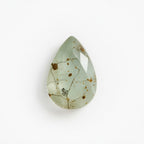 Moss Agate 1PC Tiny 4x6 MM Pear Faceted Green Lustrous Semi Precious Gems