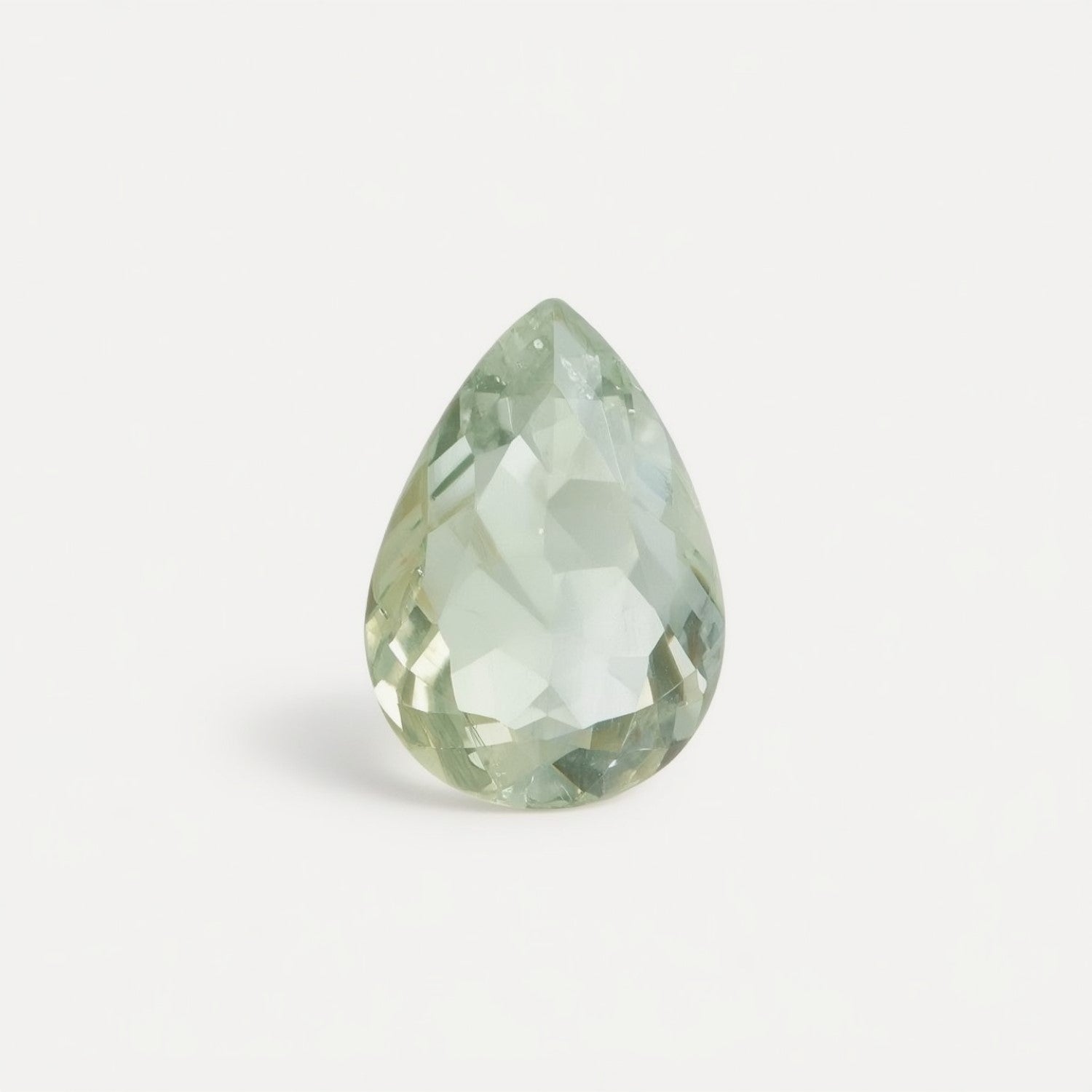 Moss Agate 1PC Medium 7x10 MM Pear Faceted Green Genuine Semi Precious Loose Gems Главное изображение товара