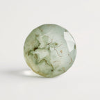 Moss Agate 1PC Large 10x10 MM Round Faceted Green Shine Semi Precious Loose Gems