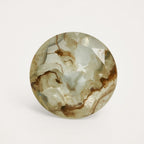 Moss Agate 1PC Large 10x10 MM Round Faceted Green Shine Semi Precious Loose Gems