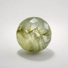 Moss Agate 1PC Large 11x11 MM Round Faceted Green Fine Semi Precious Loose Gemstone