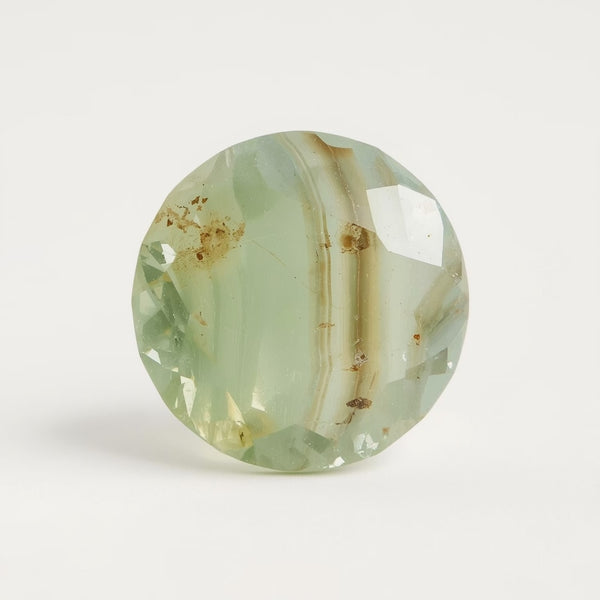 Moss Agate 1PC Chunky 14x14 MM Round Faceted Green Genuine Semi Precious Loose Gems