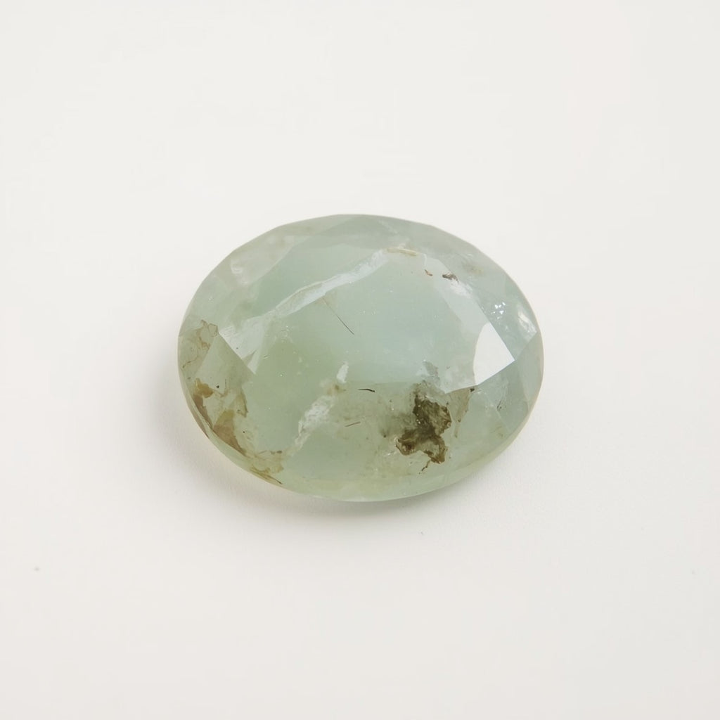 Moss Agate 1PC Chunky 15x15 MM Round Faceted Green Superior Semi Precious Loose Gemstone