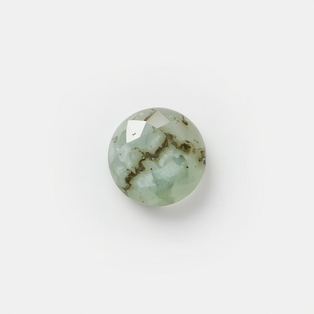 Moss Agate 10PC Tiny 3x3 MM Round Faceted Green Fiery Semi Precious Loose Gemstone