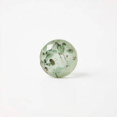 Moss Agate 1PC Tiny 5x5 MM Round Faceted Green Sparkling Semi Precious Gems