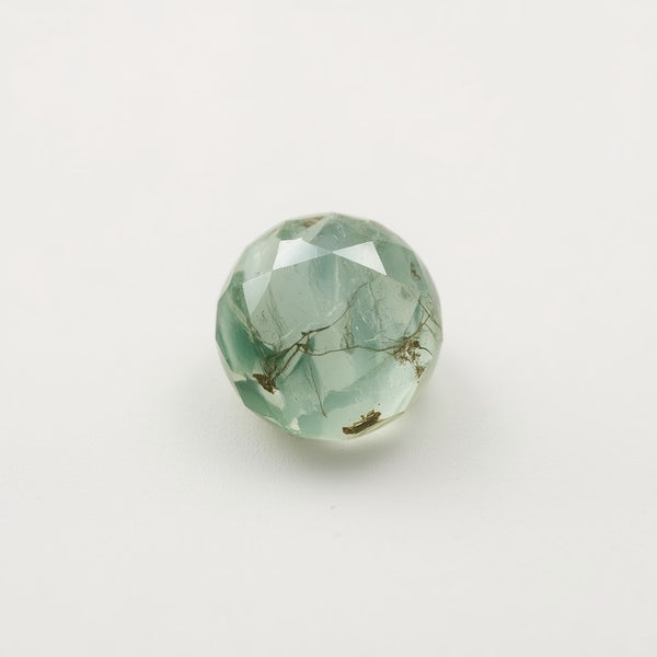Moss Agate 1PC Medium 9x9 MM Round Faceted Green Lustrous Semi Precious Gems