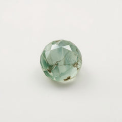 Moss Agate 1PC Medium 9x9 MM Round Faceted Green Lustrous Semi Precious Gems