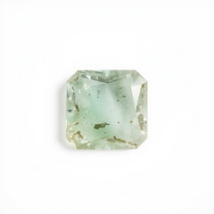 Moss Agate 1PC Large 10x10 MM Square Faceted Green Shine Semi Precious Loose Gems