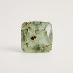 Moss Agate 1PC Large 11x11 MM Square Faceted Green Fine Semi Precious Loose Gemstone