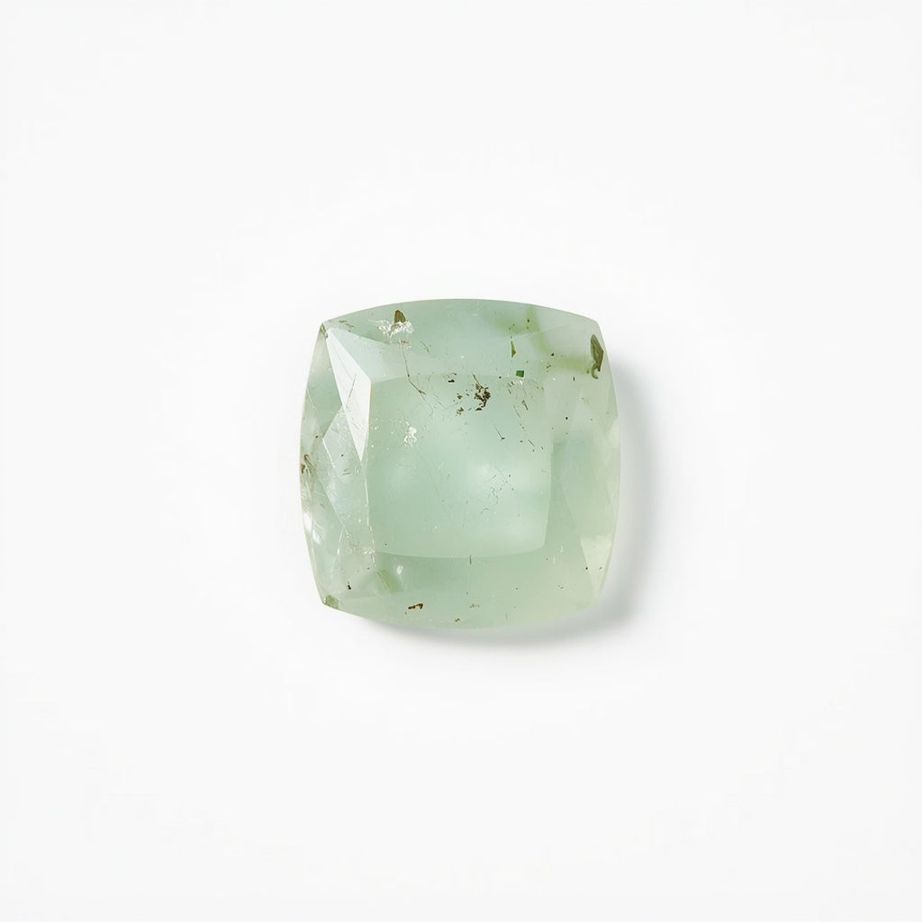 Moss Agate 1PC Large 11x11 MM Square Faceted Green Fine Semi Precious Loose Gemstone
