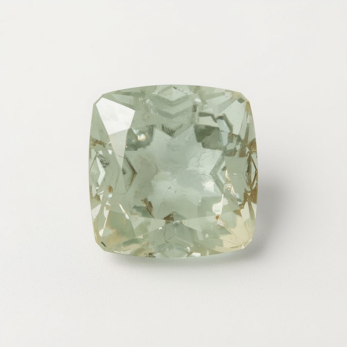 Moss Agate 1PC Chunky 13x13 MM Square Faceted Green Natural Semi Precious Gems