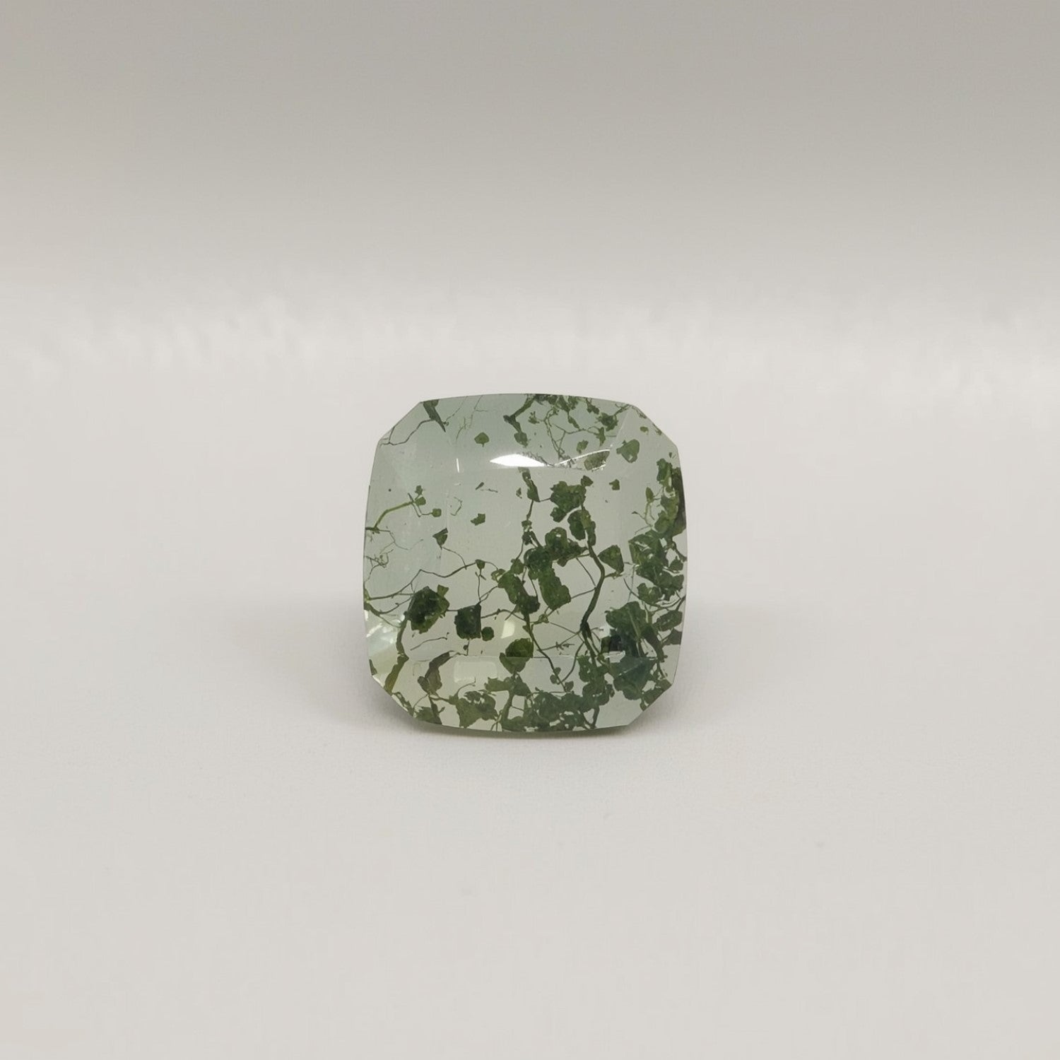 Moss Agate 10PC Tiny 3x3 MM Square Faceted Green Fiery Semi Precious Loose Gemstone Immagine secondaria del prodotto