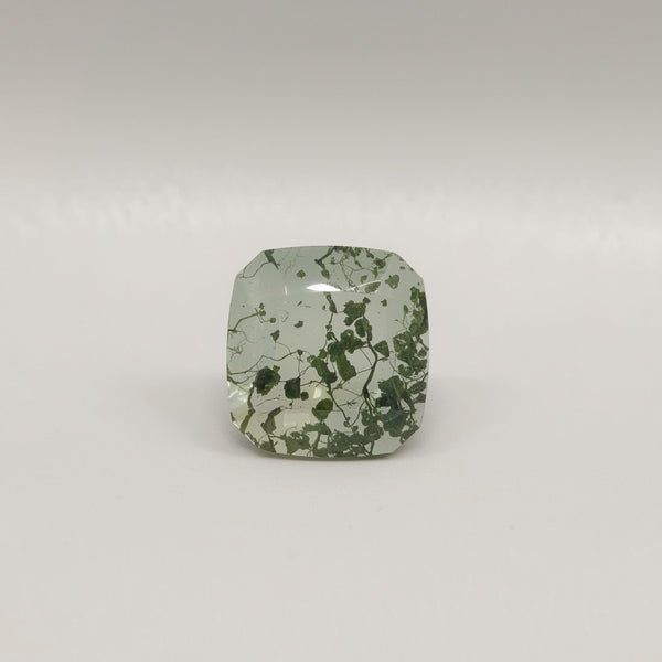 Moss Agate 10PC Tiny 3x3 MM Square Faceted Green Fiery Semi Precious Loose Gemstone