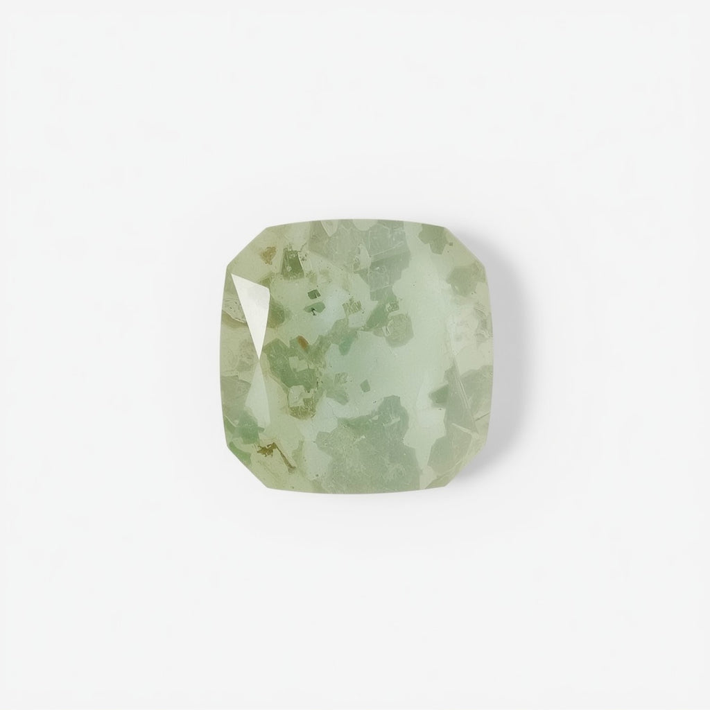 Moss Agate 10PC Tiny 4x4 MM Square Faceted Green Brilliant Semi Precious Loose Gemstones