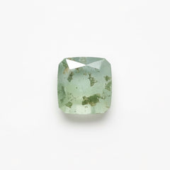 Moss Agate 1PC Tiny 6x6 MM Square Faceted Green Polished Semi Precious Loose Gems