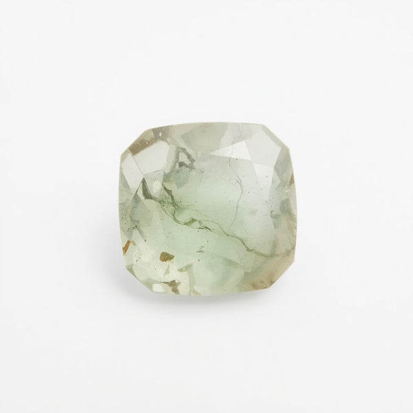 Moss Agate 1PC Tiny 6x6 MM Square Faceted Green Polished Semi Precious Loose Gems