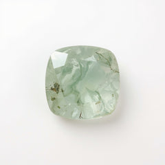 Moss Agate 1PC Medium 9x9 MM Square Faceted Green Lustrous Semi Precious Gems