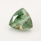 Moss Agate 1PC Large 12x12 MM Triangle Faceted Green High-Quality Semi Precious Loose Gemstones