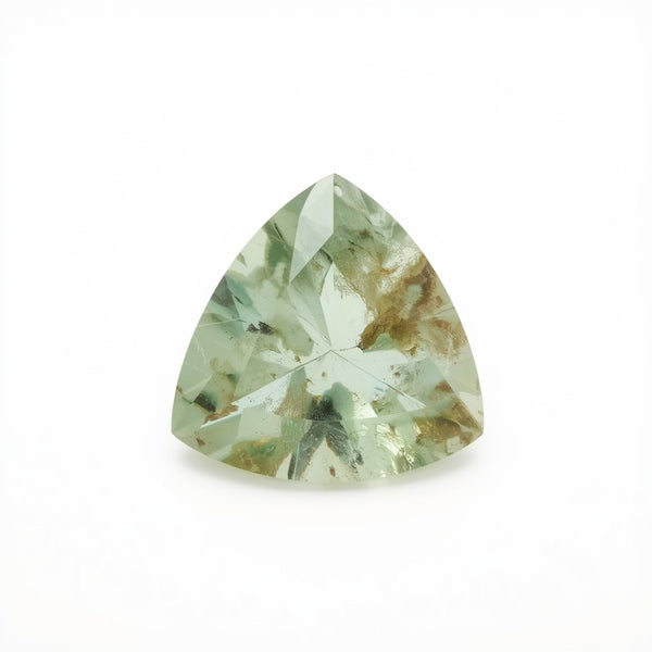 Moss Agate 10PC Tiny 3x3 MM Triangle Faceted Green Fiery Semi Precious Loose Gemstone
