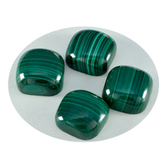 Malachite 1PC Small 7x7 MM Cushion Cabochon Green Luster semi Precious Loose Gemstones