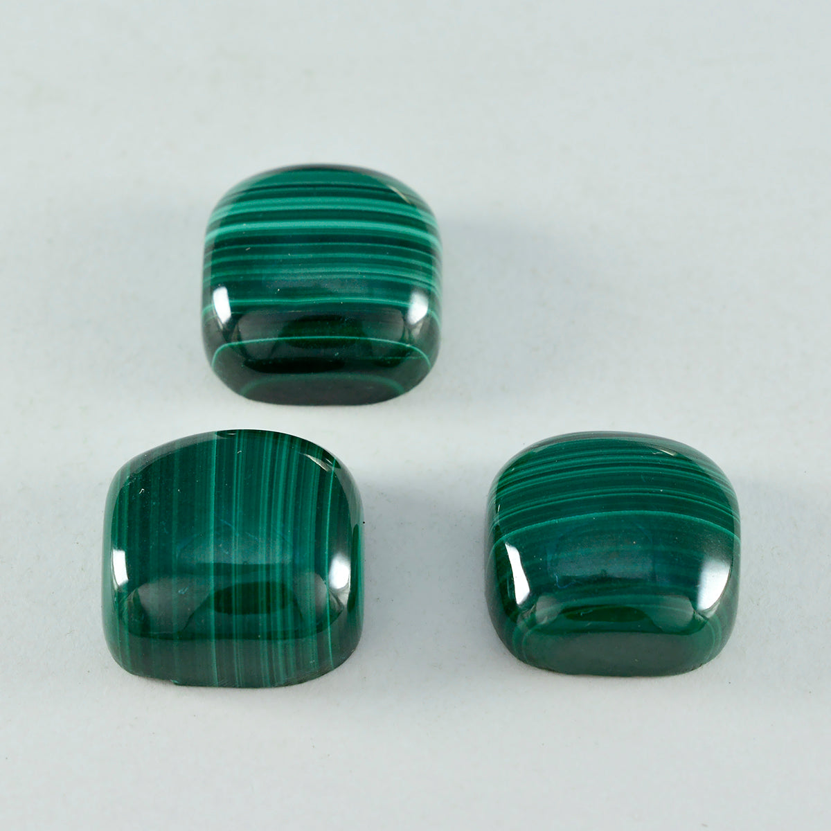 Malachite 1PC Large 11x11 MM Cushion Cabochon Green High Quality semi Precious Loose Gems